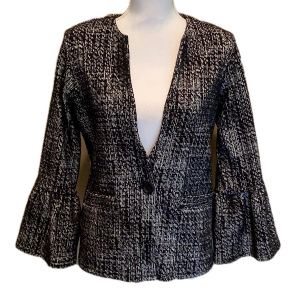Veronica M Bell Sleeve Jacket Crop Blazer NWT